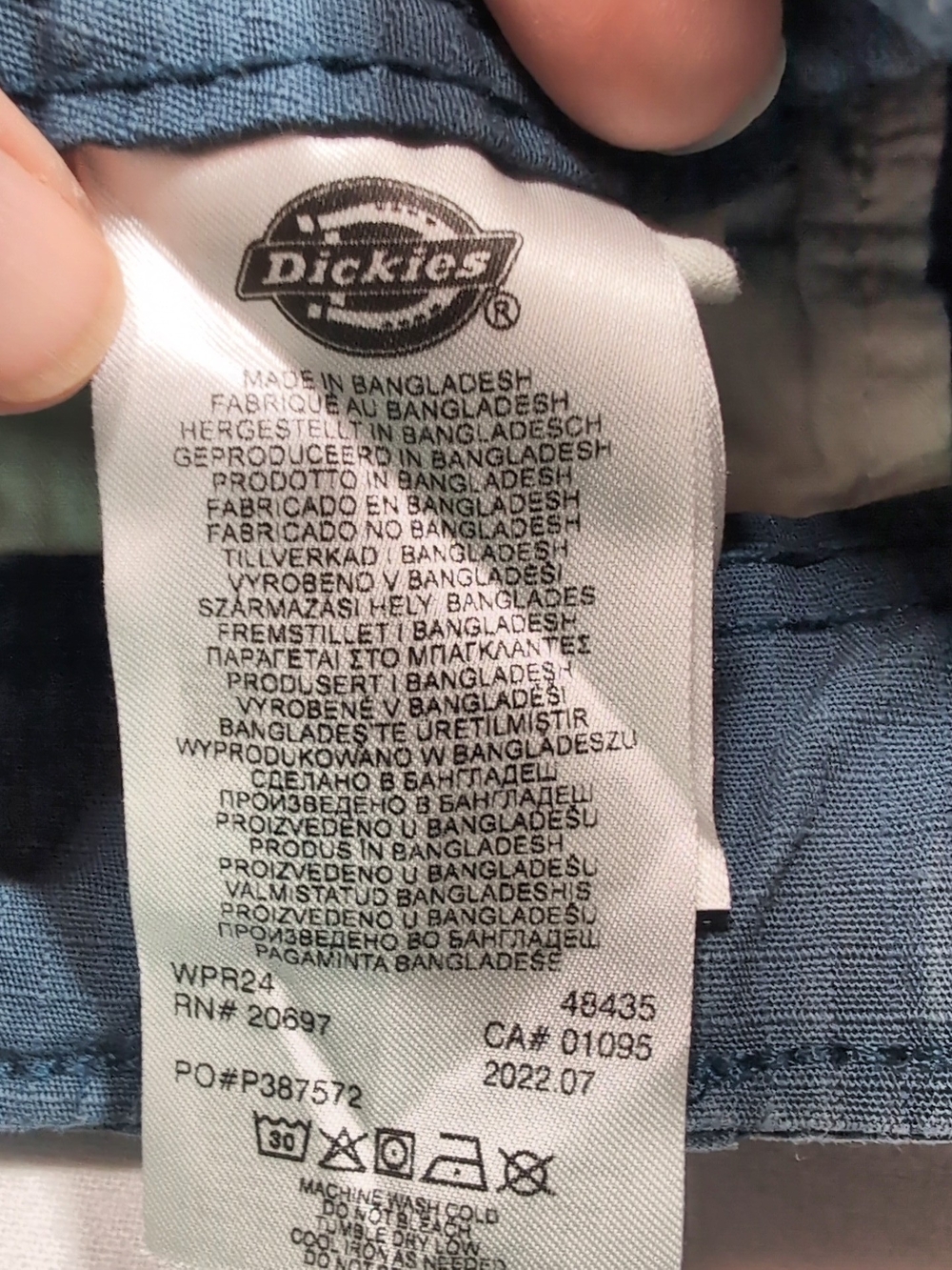 Dickies Men's Dark Blue Cargo Utility Pants - Picture 3 of 10